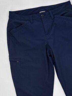 Eddie Bauer Navy Stretch Hiking Travel Capris Cargo Pocket Women’s 10